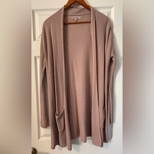 Philosophy Blush Open Front Cardigan